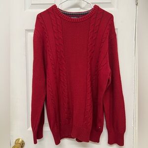 Red Nautica Knit Sweater